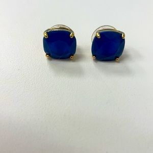 Kate Spade blue and gold stud earrings